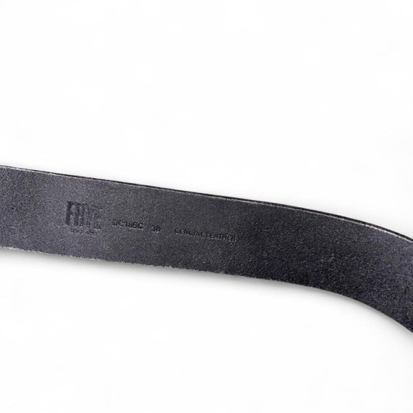 Frye Black Genuine Leather Belt Size 38 – Style DC189C (1.5” Wide) Silver Buckle